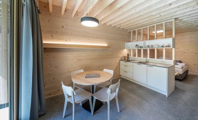 Apartments am Camping Dornbirn, Wohnen © Dornbirner Seilbahn AG Apartments am Camping Dornbirn, Wohnen © Dornbirner Seilbahn AG