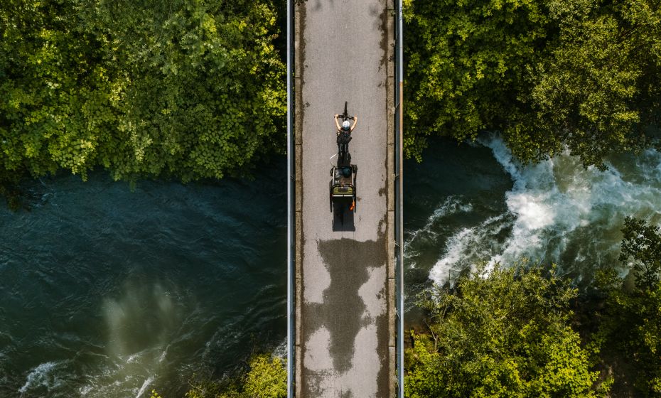 Radweg Ach, Rad mit Kiki Radweg Ach, Rad mit Kiki