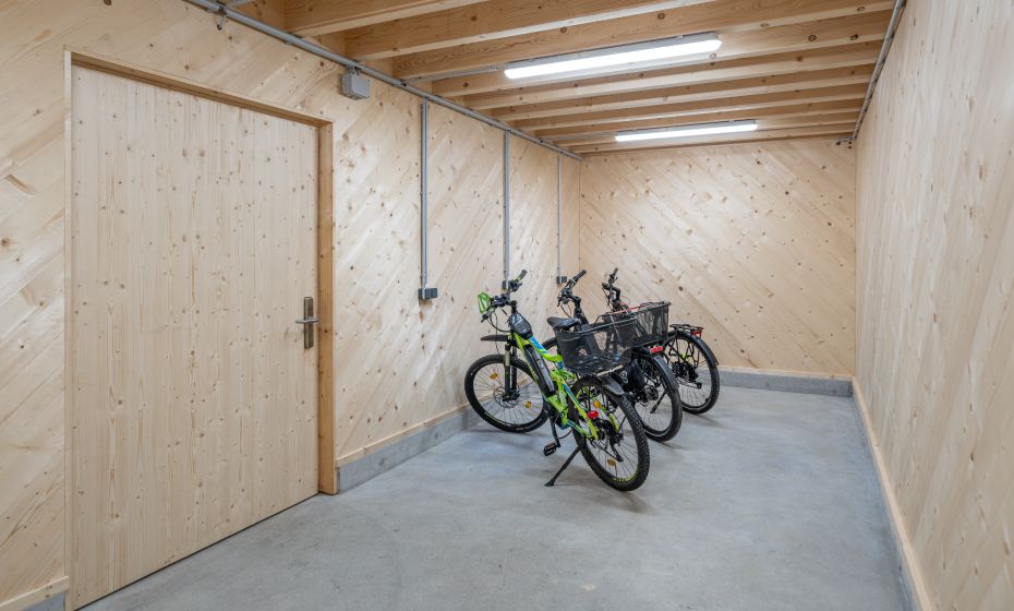 Apartments am Camping Dornbirn, Fahrradraum Â© Dornbirner Seilbahn AG