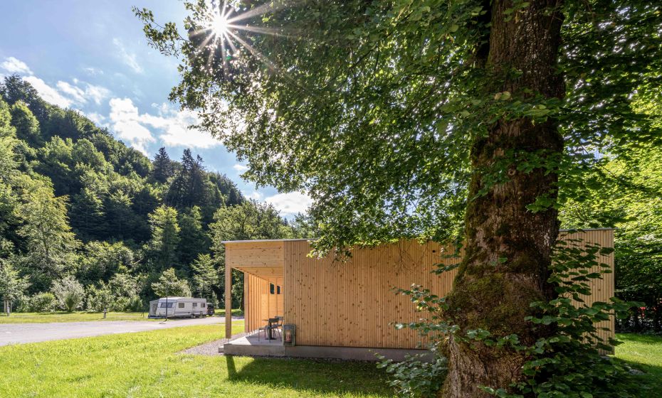 Apartments am Camping Dornbirn, AuÃenbereich © Dornbirner Seilbahn AG Apartments am Camping Dornbirn, AuÃenbereich © Dornbirner Seilbahn AG