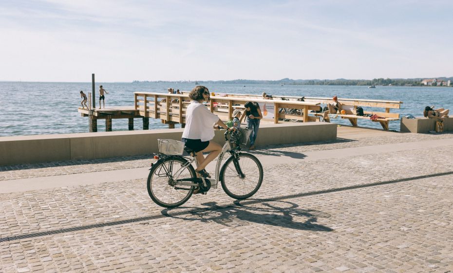 Radfahren Bregenz Bodensee Pipeline